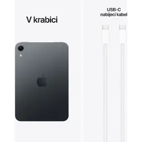 Tablet - Apple iPad mini Wi‑Fi 256GB with nano-texture glass - Midnight - 10