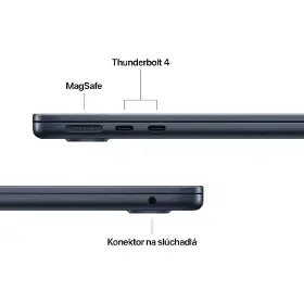 Notebook - Apple MacBook Air 13" M5 SK 2026 10/10C 24/1000GB Midnight - 6