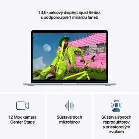Notebook - Apple MacBook Air 13" M5 SK 2026 10/10C 16/1000GB Sky Blue - 5