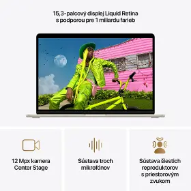 Notebook - Apple MacBook Air 15" M5 SK 2026 10/10C 16/512GB Starlight - 5