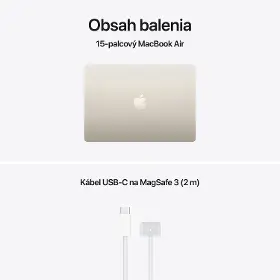 Notebook - Apple MacBook Air 15" M5 SK 2026 10/10C 16/512GB Starlight - 9