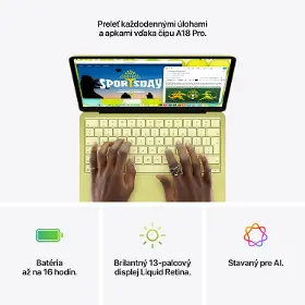 Notebook - Apple MacBook Neo A18 Pro SK 8/512GB Citrus Touch ID - 9
