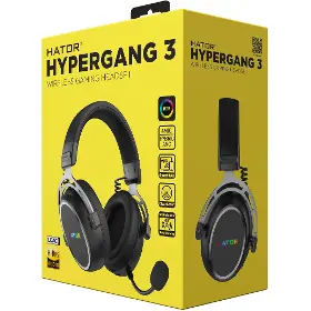 Bezdrátová sluchátka - Hator HYPERGANG  3 Wireless Black - 6