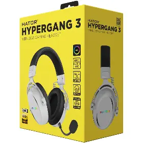 Bezdrátová sluchátka - Hator HYPERGANG  3 Wireless White - 6