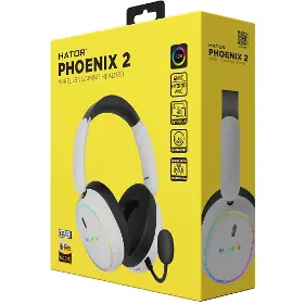 Bezdrátová sluchátka - Hator PHOENIX 2 Wireless White - 7