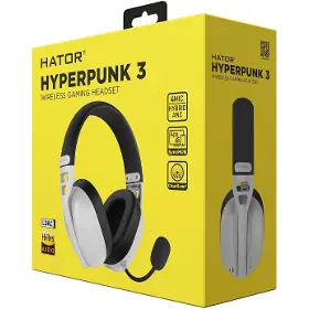 Bezdrátová sluchátka - Hator HYPERPUNK 3 Wireless White - 6