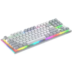 Herní klávesnice - Hator Gravity TKL White US - 3