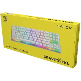 Herní klávesnice - Hator Gravity X TKL White US - 6