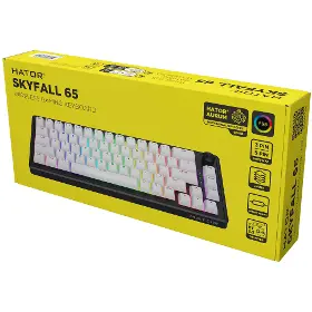 Herní klávesnice - Hator Skyfall 65 Wireless White, US - 7