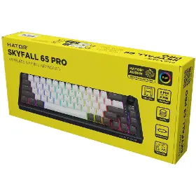 Herní klávesnice - Hator Skyfall 65 PRO Wireless White, US - 7