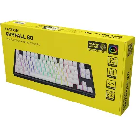 Herní klávesnice - Hator Skyfall 80 Wireless White, US - 7