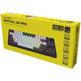 Herní klávesnice - Hator Skyfall 80 PRO Wireless White, US - 7