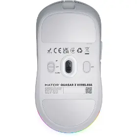 Herní myš - Hator Quasar 3 Wireless White - 6