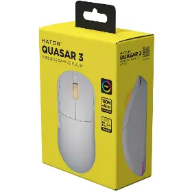Herní myš - Hator Quasar 3 Wireless White - 7
