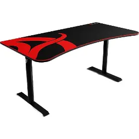 Herný stôl - Arozzi ARENA Gaming Desk Black with logo - 3
