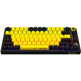 Hráčska klávesnica - LORGAR KBP7075W Black/Yellow US - 2