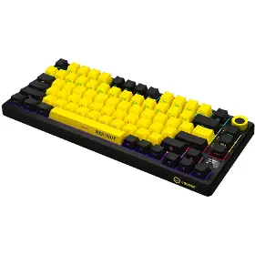 Hráčska klávesnica - LORGAR KBP7075W Black/Yellow US - 3