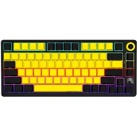 Hráčska klávesnica - LORGAR KBP7075W Black/Yellow US - 1