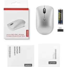 PC myš - Lenovo 540 USB-C Wireless Compact  Silver - 7