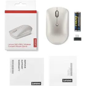 PC myš - Lenovo 540 USB-C Wireless Compact Beige - 7