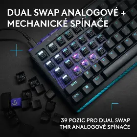 Herní klávesnice - Logitech G512 X 75 Tactile Black US - 5
