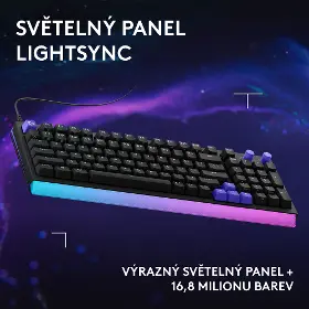 Herní klávesnice - Logitech G512 X 98 Linear Black US - 11