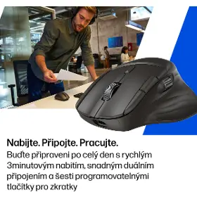 PC myš - HP 780M Ultra-Fast-Scroll Wireless Black - 9