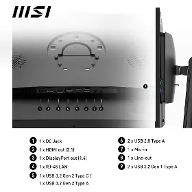 All in One PC - MSI PRO AP272P 14M-886XEU - 9