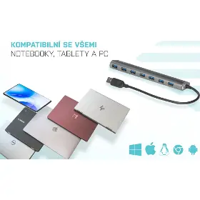 USB Hub - I-Tec USB3.0 HUB 7port - 3