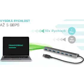 USB Hub - I-Tec USB3.0 HUB 7port - 4