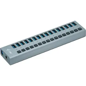 USB Hub - I-Tec USB-A Charging HUB 16port + Power Adapter - 1