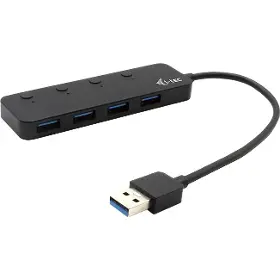 USB Hub - I-Tec HUB 4x USB-A  Port with individual On/Off Switches - 2