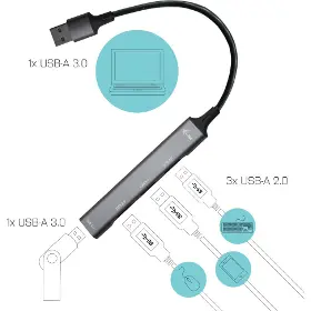 USB Hub - I-Tec  HUB 1x USB 3.0 + 3x USB 2.0 - 4
