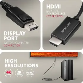 Kábel - Axagon RVD-HI20C2 - 4
