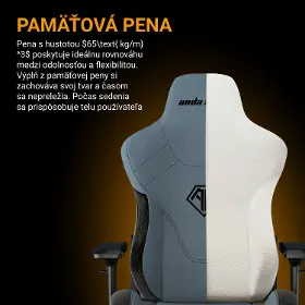 Herná stolička - Anda Seat T-Pro 2 fabric Blue - 10
