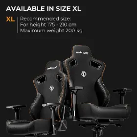 Herná stolička - Anda Seat Kaiser 3 L fabric Dark Gray - 13