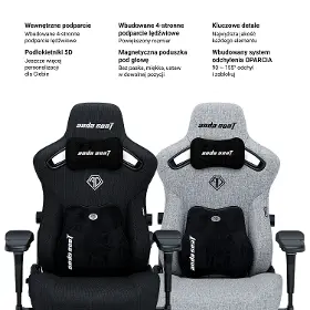 Herná stolička - Anda Seat Kaiser 3 Pro XL Fabric black - 11
