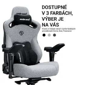 Herná stolička - Anda Seat Kaiser 3 Pro XL Fabric black - 12