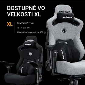 Herná stolička - Anda Seat Kaiser 3 Pro XL Fabric black - 17