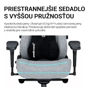 Herná stolička - Anda Seat Kaiser 3 Pro XL Fabric black - 18