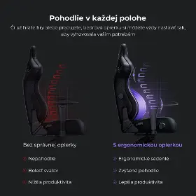 Herná stolička - Anda Seat Kaiser 4 XL fabric Black - 9