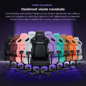 Herná stolička - Anda Seat Kaiser 4 XL Fabric Grey - 15