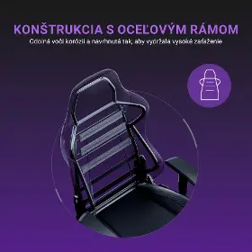 Herná stolička - Anda Seat Luna Black fabric - 11