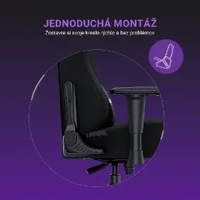 Herná stolička - Anda Seat Luna Black fabric - 16