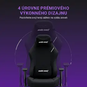 Herná stolička - Anda Seat Luna Black fabric - 8