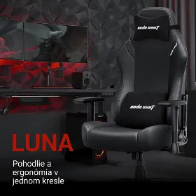 Herná stolička - Anda Seat Luna Black PVC - 10