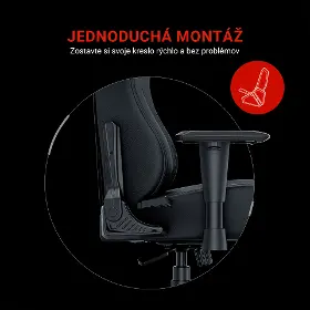 Herná stolička - Anda Seat Luna Black PVC - 14