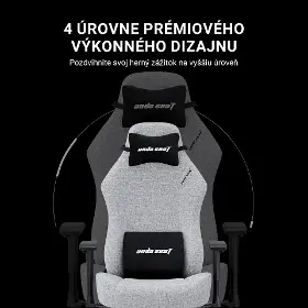 Herná stolička - Anda Seat Luna Grey fabric - 14