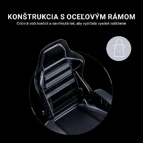 Herná stolička - Anda Seat Luna Grey fabric - 9