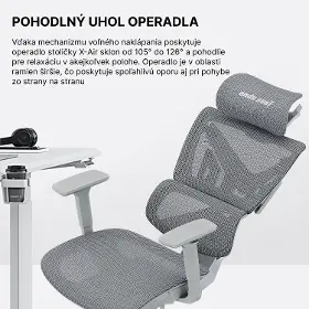 Herná stolička - Anda Seat X-Air Mega Grey - 9